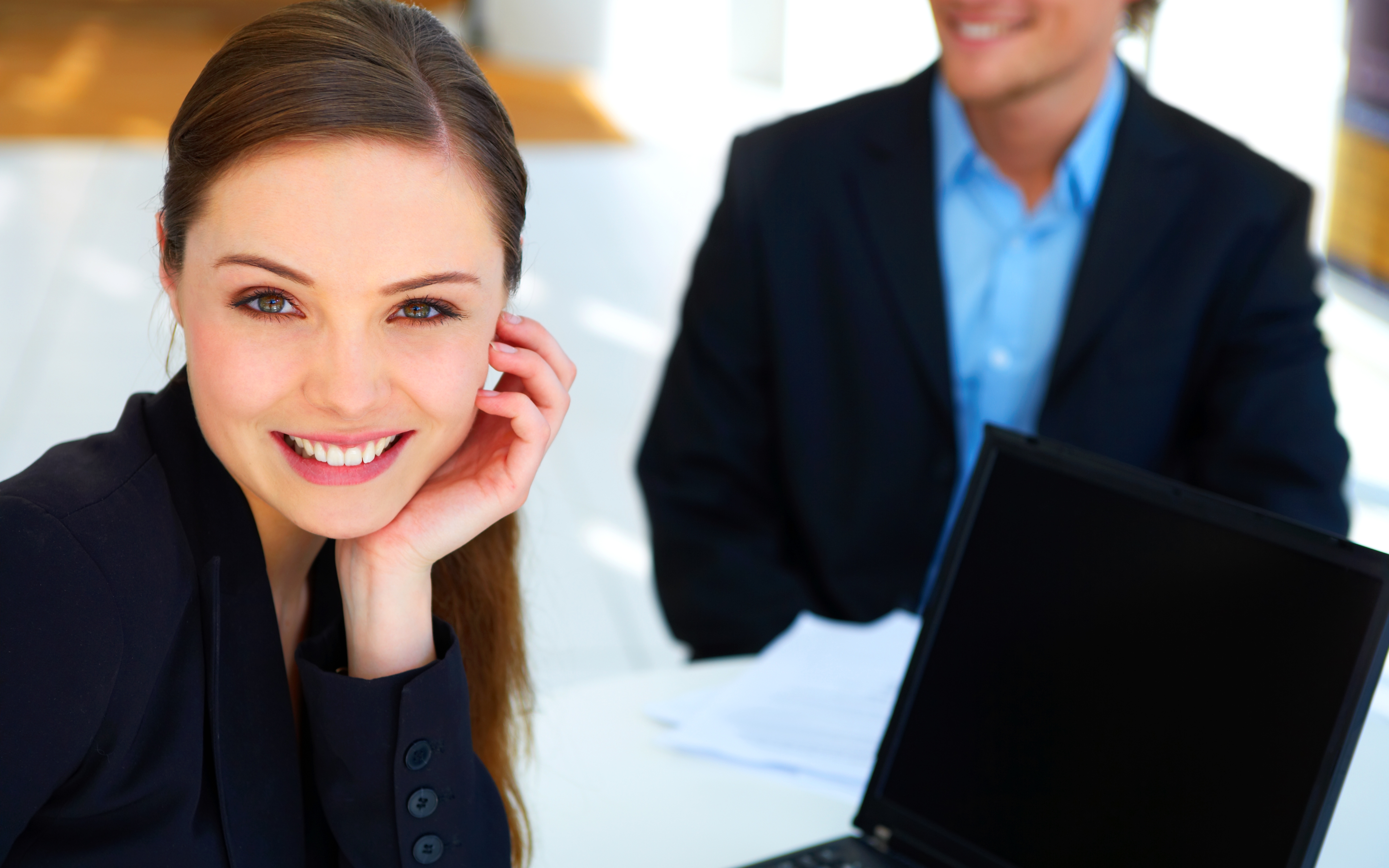 Working on tax paperwork in the office